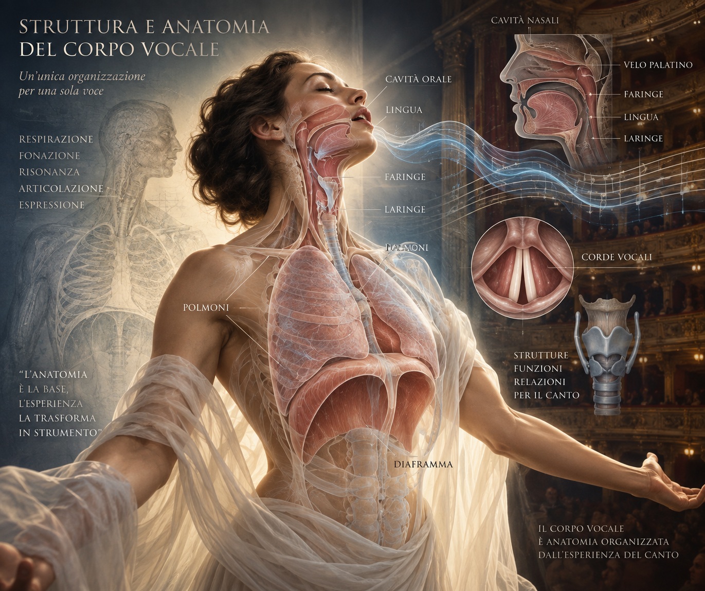 Struttura e anatomia del corpo vocale